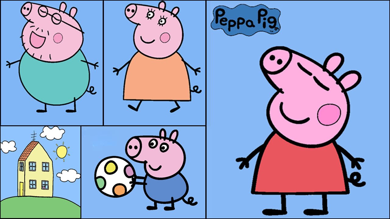 Peppa Pig Desenho para Colorir  Peppa pig coloring pages, Peppa pig  colouring, Peppa pig