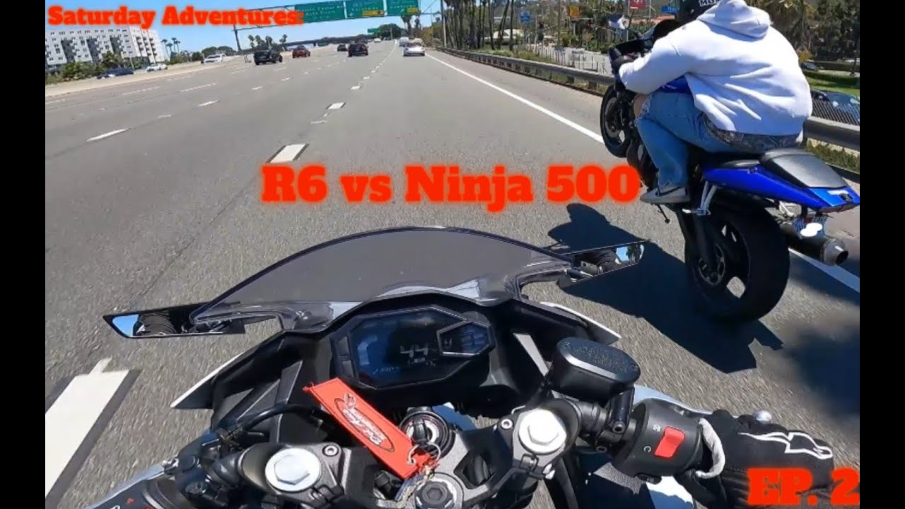 R6 Vs Ninja 500 - Can I Keep Up?