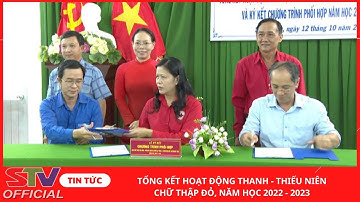 STV - Ký kết chương trình phối hợp hoạt động Thanh - Thiếu niên Chữ thập đỏ năm học 2023 - 2024