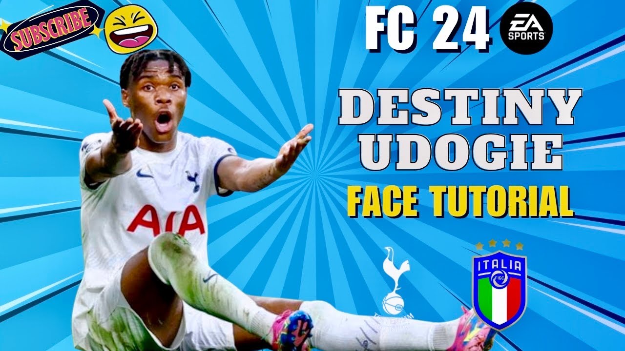 EA FC 24 DESTINY UDOGIE - Pro Clubs Career Mode LOOKALIKE Face Creation