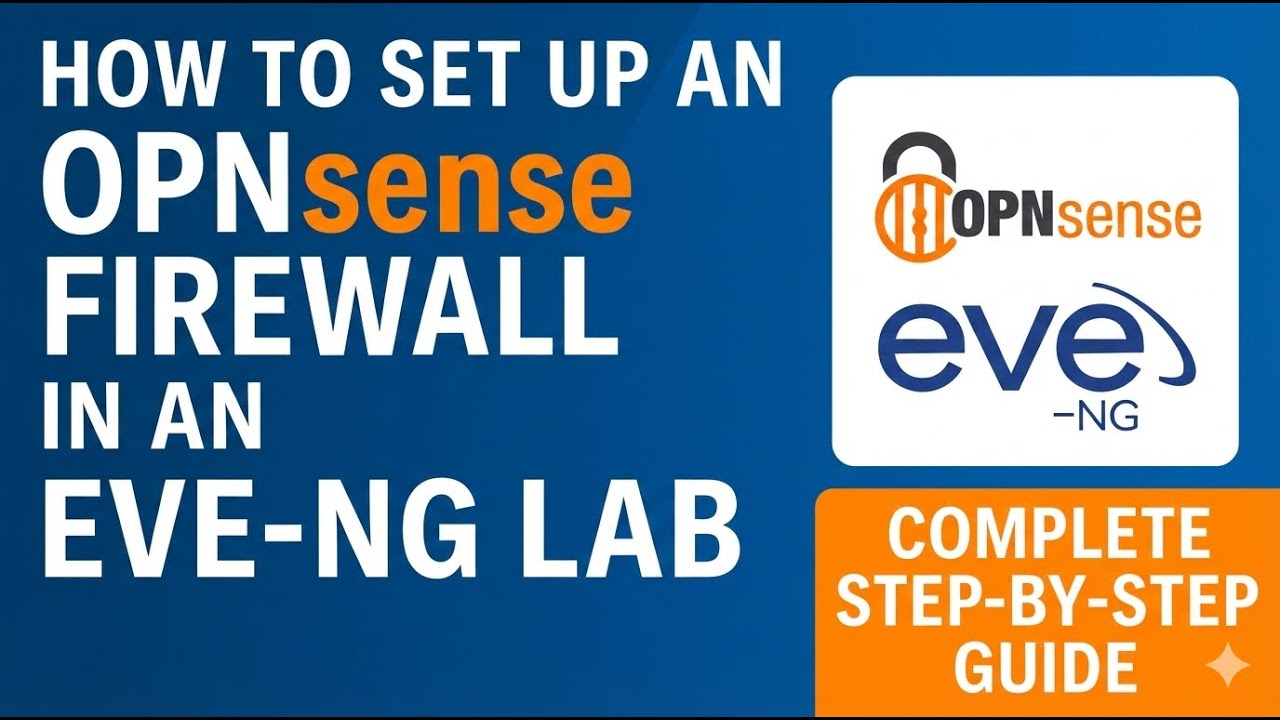 How to Set Up an OPNsense Firewall in an EVE‑NG Lab?