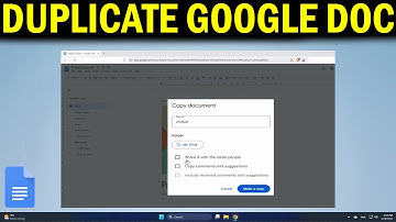 How To Duplicate a Document in Google Docs Drive