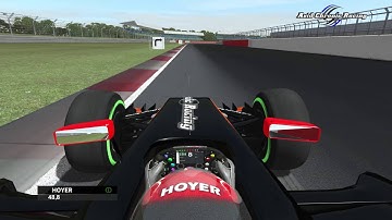 Michi Hoyer Pole-Position-Lap at FSR ACE 2016 Wet Silverstone on rFactor 2