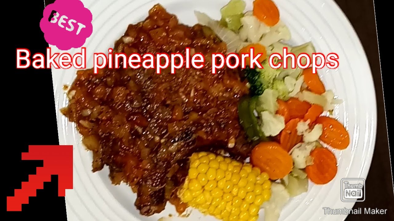 COOK WITH ME/BAKED PINEAPPLE PORK CHOPS/QUARANTINE CHEFFINGS - YouTube