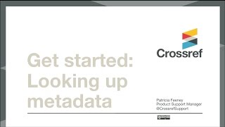 Getting started with looking up metadata