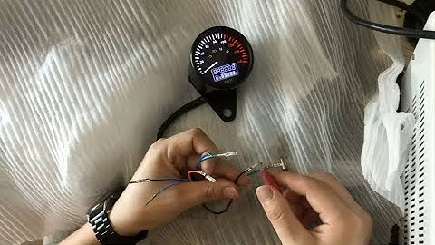 Test Motorcycle instrument Speed install Speedometer Retro LED Digital Fuel Gauge Meter