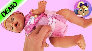 BABY BORN DOLL FEED + CHANGE DIAPER - What comes with Baby Born & what functions does it have?