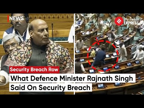 Rajnath Singh Speaks On Lok Sabha Security Breach As Opposition Stages Protest | Parliament Breach @indianexpress