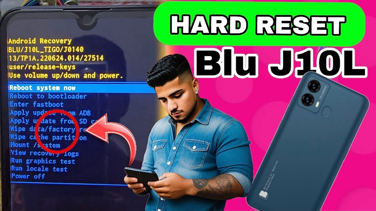 How to Format my phone Blu J10L 2024 / Hard reset a