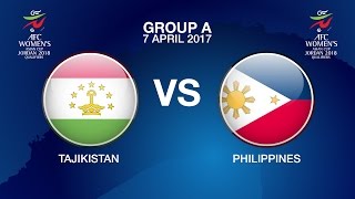 AFC Women's Asian Cup Jordan 2018 Qualifiers Grp A - TJK vs PHI