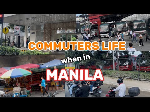 THE BUSY STREET IN MANILA | BUHAY COMMUTER🚌 #road #travel #manila #roadtrip