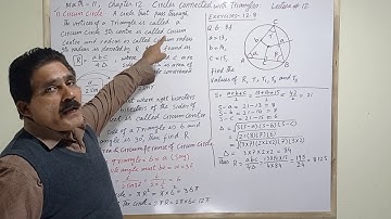 Chapter 12 (Circles connected with triangle, Circum circle) lecture 12