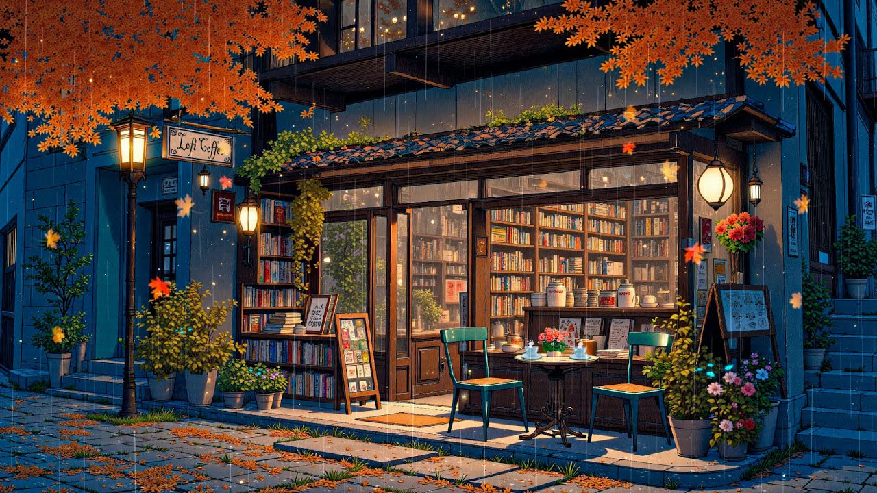 ⁣Rainy Night Reflections ☔🌙 Cozy Lofi to Heal & Relax ~ Lofi Coffee ☕ | Lo-fi Hip Hop Chill Mix 🎵