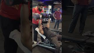 #incline dumbbell press #gym workout 45 kg. heavy weight lifting ❤️‍🔥💪💯