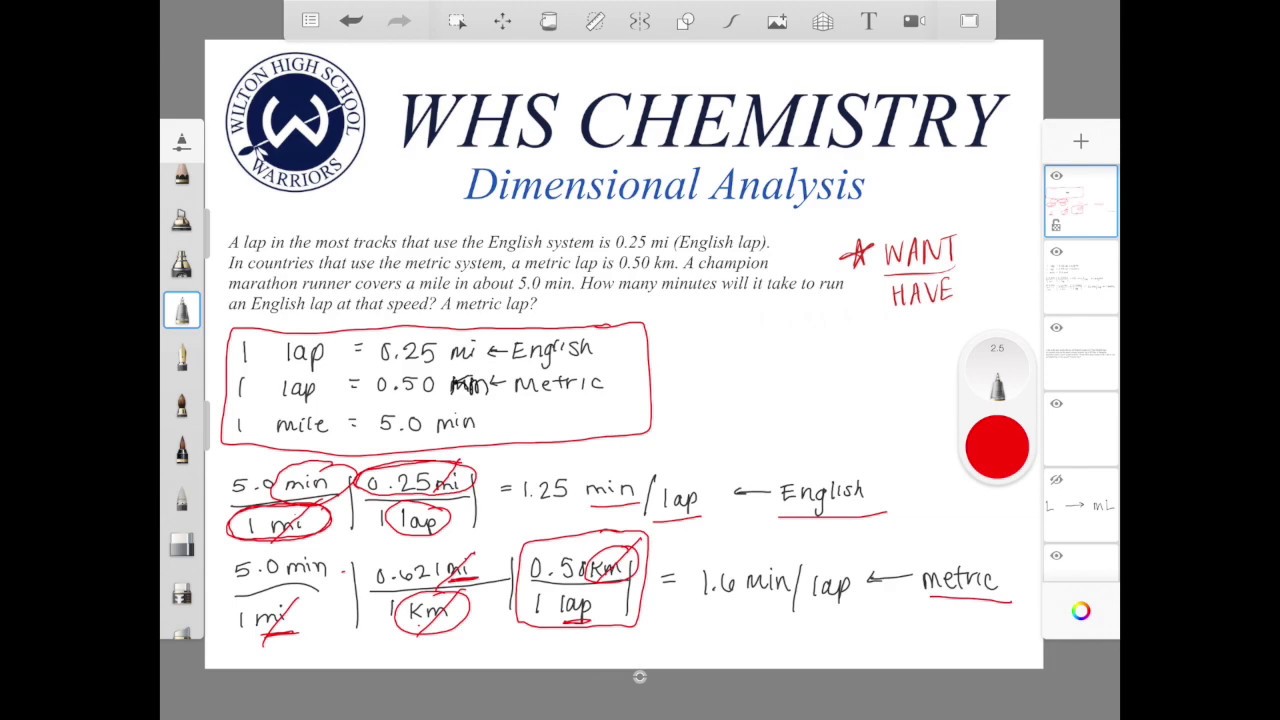 Unit 1 - Dimensional Analysis (pg 21 #38) - YouTube