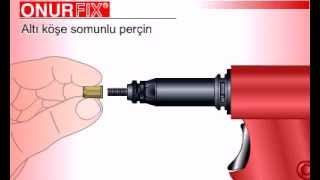 Onurfix - Somunlu Perçin Altıköşe Gövde