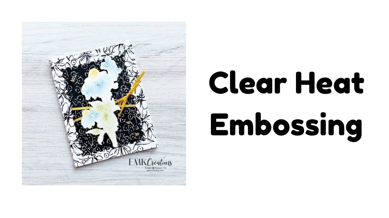Clear Heat Embossing and Blending Brush Coloring with EMK Creations ...