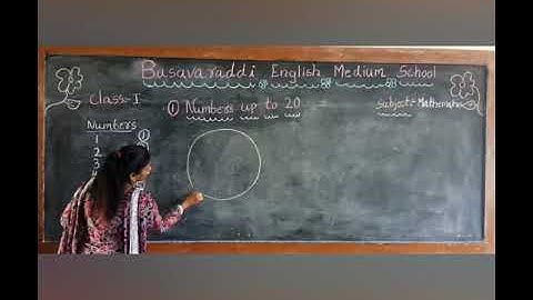 1st Standard Mathematics online class 1 Basavaraddi English Medium School Dharwad