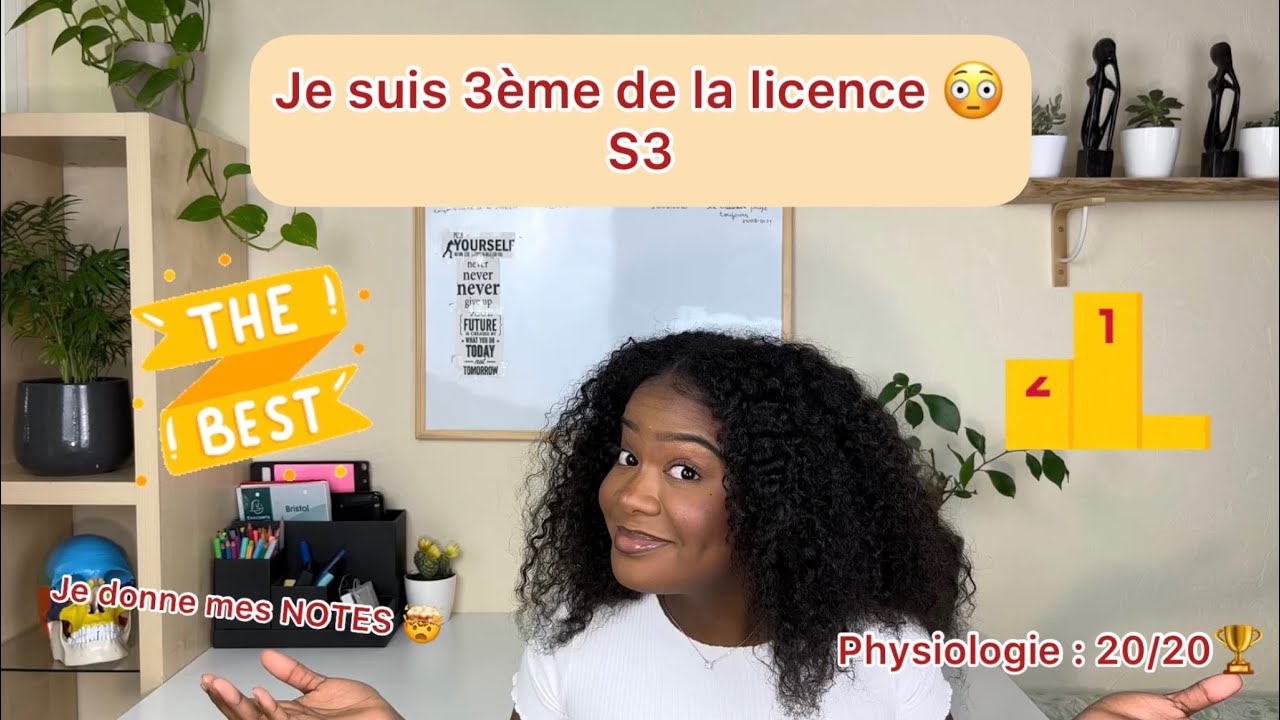 Je suis 3eme de licence 🥉: NOTES, ressenti🔥🥳🥳🥳 