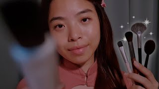 ASMR Painting Your Face 🎨 Gentle & Realistic Layered Sounds (No Talking)