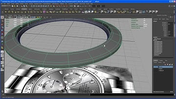 Modeling tutorial in Maya - ROLEX DAYTONA watch - Part 16: two rings