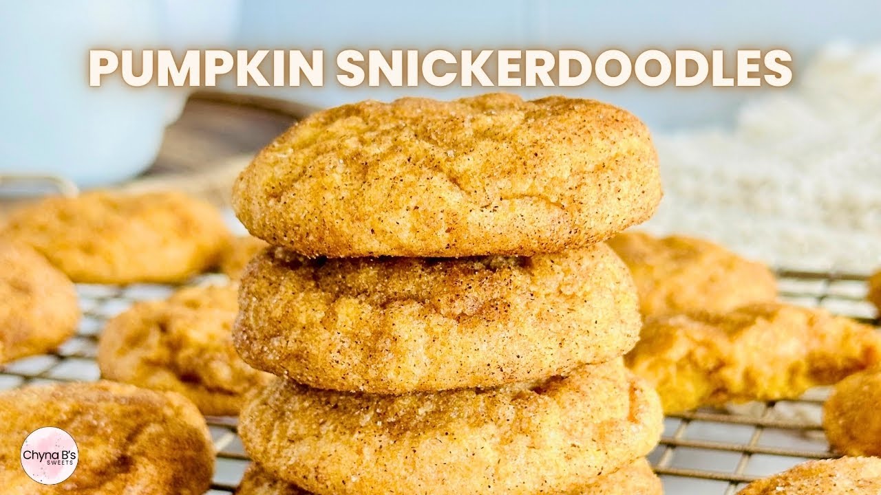 Easy Pumpkin Snickerdoodle Cookies Recipe - YouTube