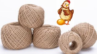 КРАСОТА к ПАСХЕ. Курочка из ДЖУТА своими руками / Easter Jute craft idea