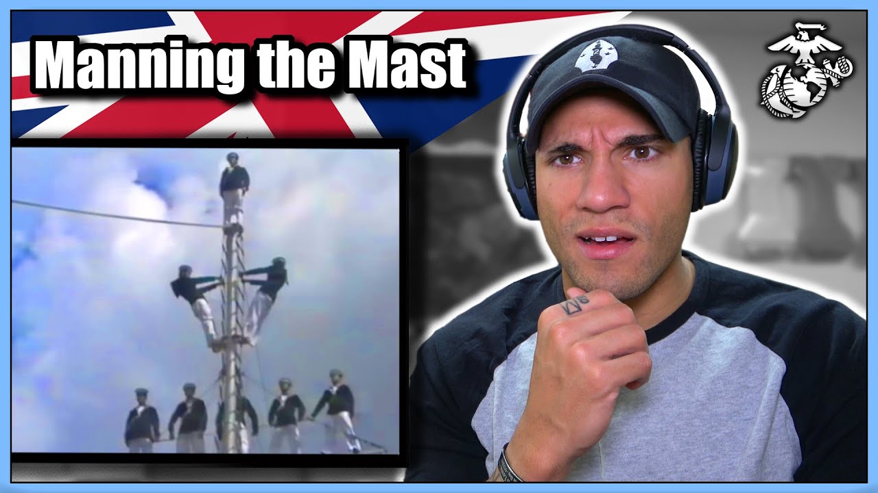 Реакция морской пехоты США на церемонию «Укомплектования мачты» Королевского флота