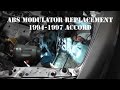 1994-1997 Accord ABS Modulator Replacement