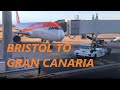 EASYJET EZY6195 FLIGHT BRISTOL BRS TO GRAN CANARIA LPA