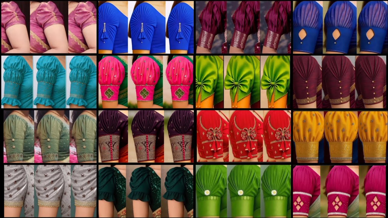 50+ New 🎉 🎉Viral blouse  puff Sleeves design 2025/ sleeves design/bahi design/aasteen design/