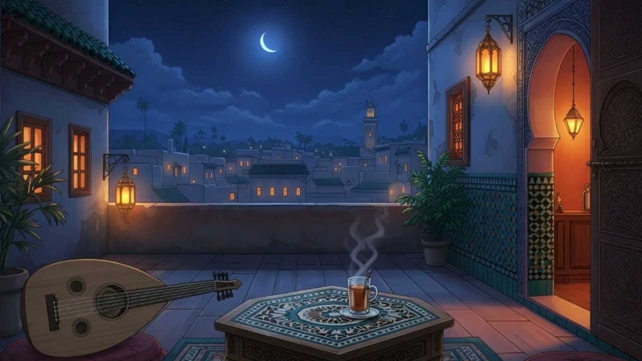 Ramadan Arabic Lofi #11 🌙Oud & Qanun Chillhop | Calm Eastern Night Vibes