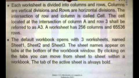 DOEACC CCC Excel SpreadSheet Part 1 in English by Sudhanshu (RIIT) IT Expert