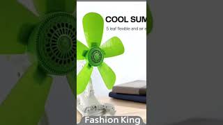 Fashion King #12CM Blades Fan Anti-Heat Table Clip Fan 5 Blades Home Electricfan portable Desk/Table