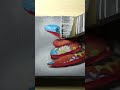 完成した油絵にニスを塗ってツヤを与える Varnishing an Oil painting #shorts