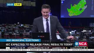 2021 Municipal Elections | IEC election results expected