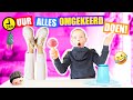 24 UUR ALLES OMGEKEERD DOEN - CHALLENGE!! [Omgekeerde Wereld Challenge] ♥DeZoeteZusjes♥