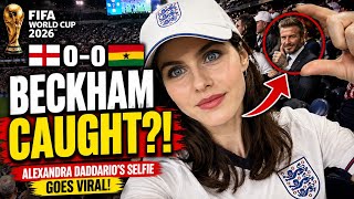 ⚽ Alexandra Daddario Just Went Viral!😱#AlexandraDaddario #DavidBeckham #FIFAWorldCup