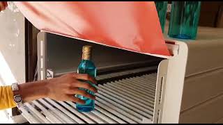 Vacuum heat sealing tunnel machine for food