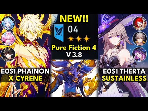 E0S1 Phainon X Cyrene E0S1 The Herta X Jade Pure Fiction Floor 4 3 Stars Honkai Star Rail 3 8 