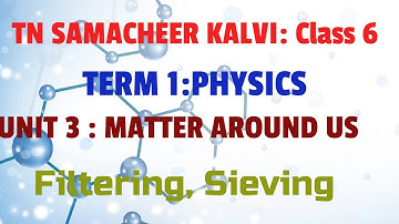 Filtering and sieving | class 6 | science| matter around us| Unit 3| Term 3| physics with rj