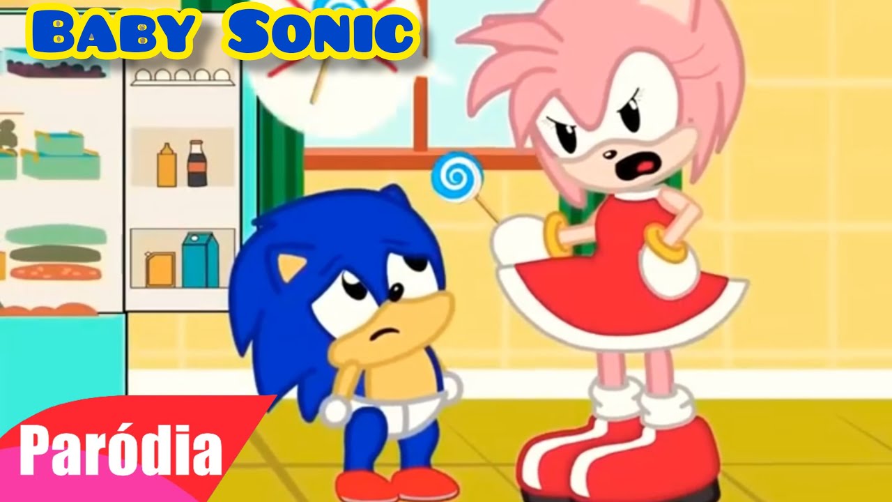 BABY SONIC LEVOU UMA BRONCA DA AMY ROSE!!! 