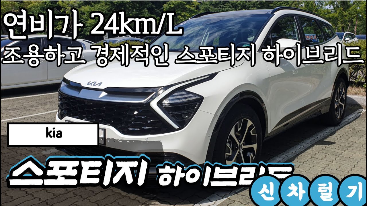 연비 24Kml 실화야…소리없이 강한 스포티지 하이브리드 신차털기 | 한국경제