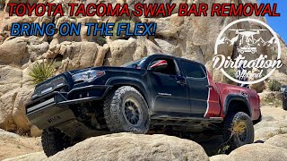 Flex over Safety? Toyota Tacoma sway bar removal, What do you need to know!