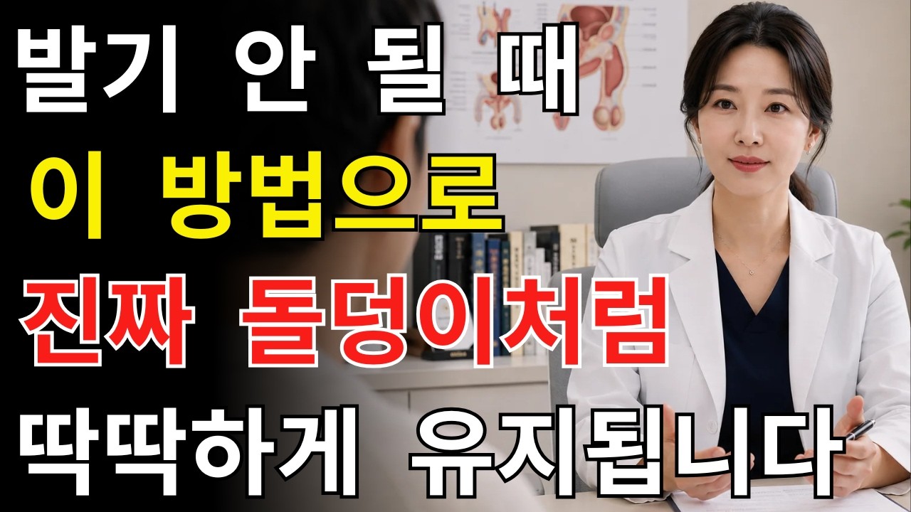 비뇨기과 의사가 알려주는 발기 안 될 때 집에서 하는 3가지 방법! 70대도 다시 단단해지는 비결