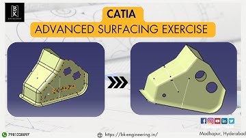 CATIA Advanced Surfacing Exercise 7 #catia