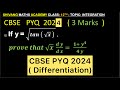 Q)   If y = √(𝒕𝒂𝒏 ( √𝒙  )  )  ,.𝒑𝒓𝒐𝒗𝒆 𝒕𝒉𝒂𝒕 √𝒙   (𝒅 𝒚)/(𝒅 𝒙)=  (𝟏+ 𝒚^𝟒)/(𝟒 𝒚)#cbse2026 #maths #cbse