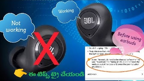 JBL C100TWS Left earbud not working solve the problem