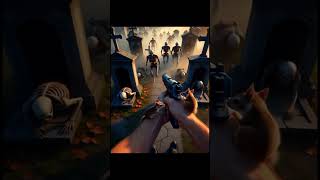 ZOMBIE IN CEMETERY, #zombieattack