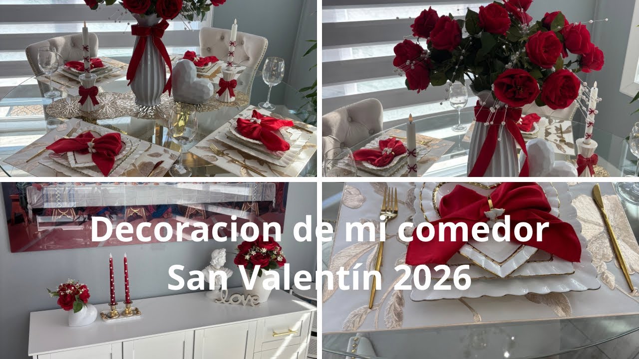 Comedor moderno San Valentín 2026❤️❤️❤️